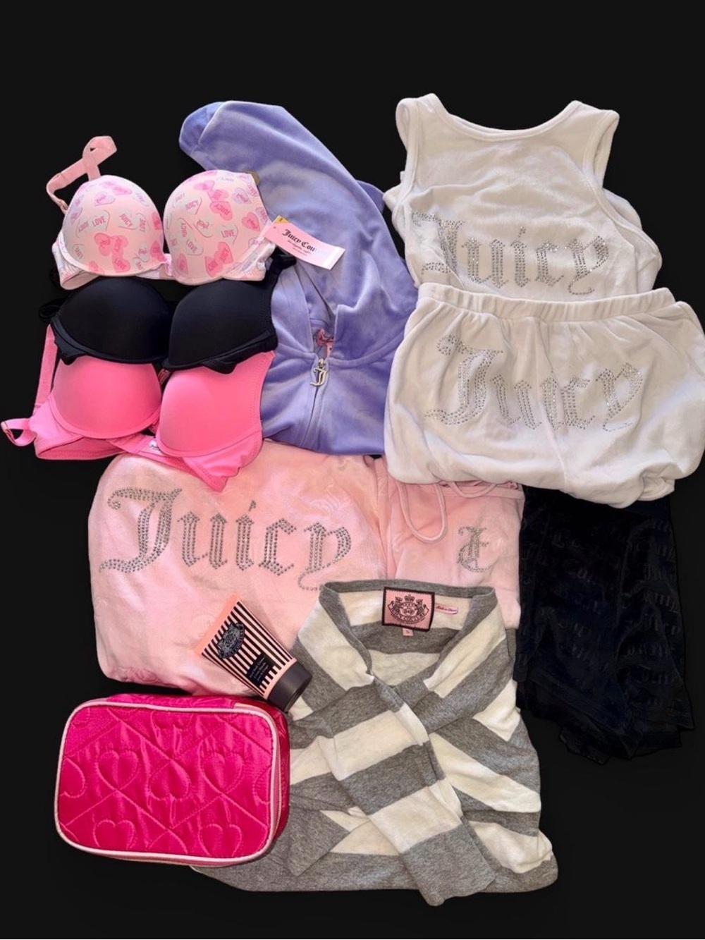 Juicy Couture Y2K Bundle Hoodie, Bras, & More💋